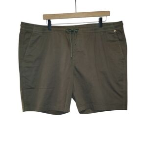 Psycho Bunny, NWT, Riviera Elastic Waist Short, Dark Olive, Men's sz XXL, L- 18,